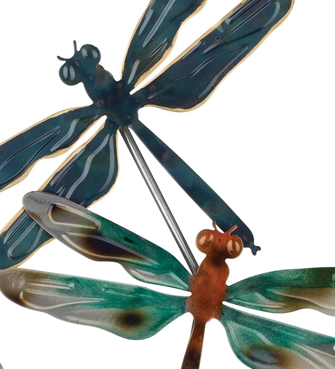 Regal Art & Gift Dragonfly Art Metal Wall Décor for Home - Large Wall Hanging Decorative Accent | Indoor Outdoor Metal Wall Art | Weather Resistant Sculpture for Living Room, Patio or Garden