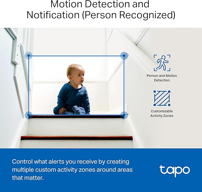 Tapo 1080P Indoor Security Camera for Baby Monitor, Pet Camera w/Motion Detection, 2-Way Audio Siren, Night Vision, Cloud & SD Card Storage, Works w/Alexa & Google Home, Plug-in, C100(4-Pack)