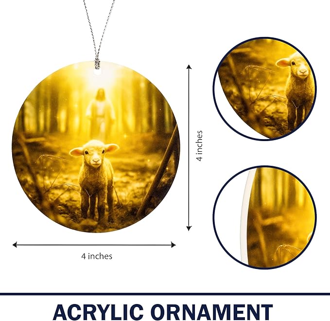 Christmas Ornament 2025 - Nativity Christmas Ornaments - Regilious Christian Gifts for Women | Men - Christian Christmas Ornaments - Easter Decor - Christmas Decor Xmas Tree Decoration