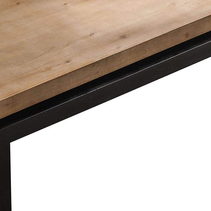 Rectangle Coffee Table for Living Room, Mid Century Modern Coffee Table, Solid Wood Center Table Accent Tea Table for Apartment
