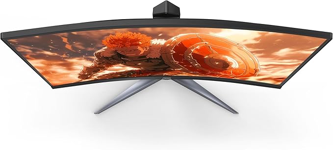 AOC C27G2Z 27" Curved Frameless Ultra-Fast Gaming Monitor, FHD 1080p, 0.5ms 240Hz, FreeSync, 2x HDMI 2.0, 1x Display Port, Height Adjustable, Xbox PS5 Switch Ready, 3-Year Zero-Bright-Dot