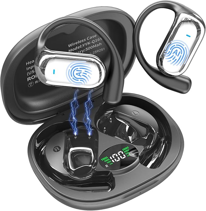 AI Translation Earbuds Real Time,188 Language Translator Earbuds,Bluetooth 6.1 Audifonos Traductores Inglés Español,OWS 4-in-1 Translation Headphones,Translator Headphones Suitable for Travel Learning