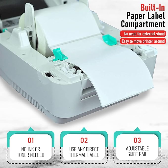 Arkscan 2054A-LAN Ethernet Network Shipping Label Printer for Windows Mac Chromebook iPhone & Android, Support Amazon Ebay Paypal Etsy Shopify ShipStation UPS USPS FedEx, 4x6 Direct Thermal