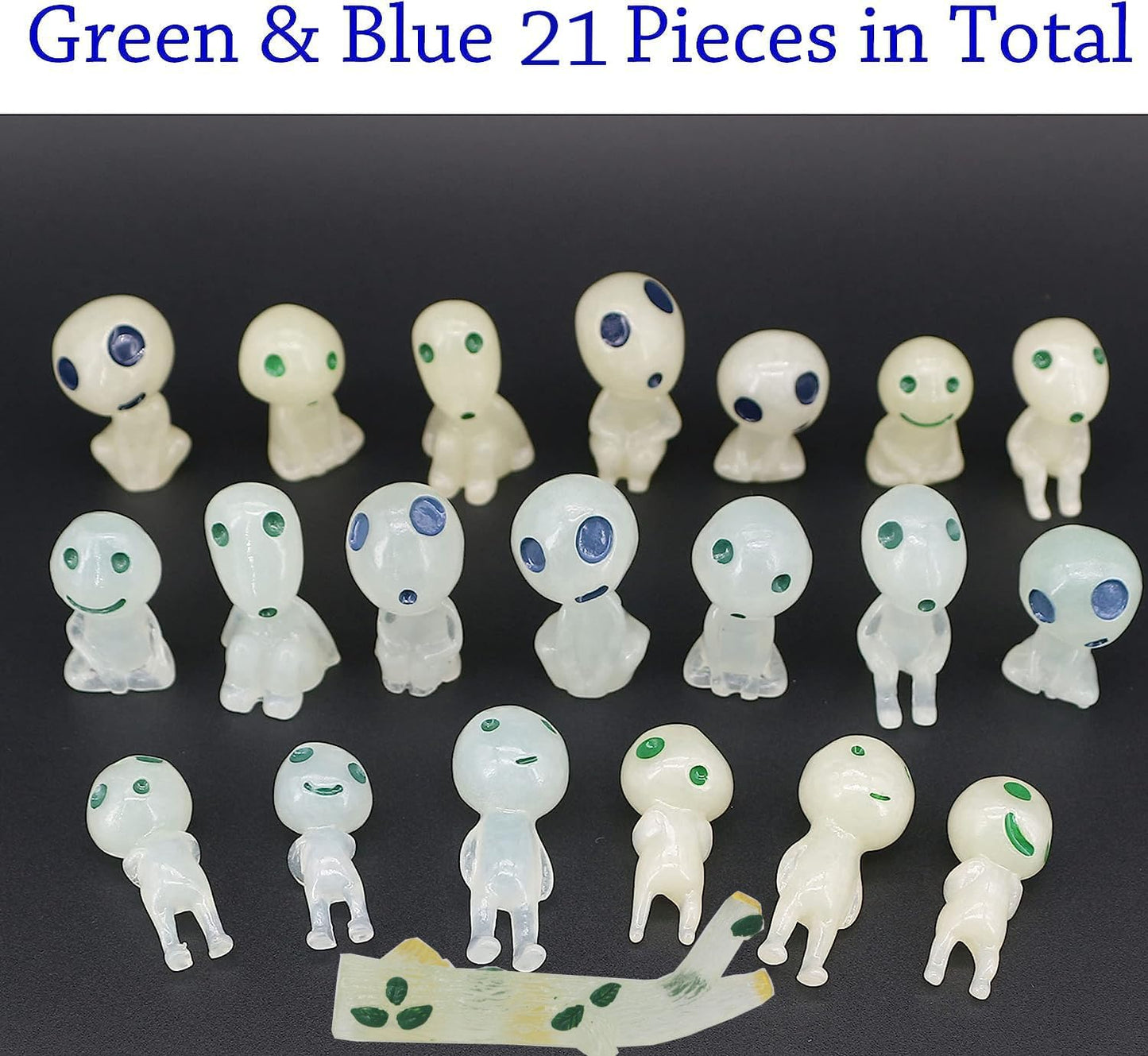 Fairy Garden Accessories Tree Elves Easter Egg Fillers Glow in Dark Basket Stuffers Garden Alien Decor Miniature for Micro Landscape Outdoor Status Patio Lawn Yard Kit