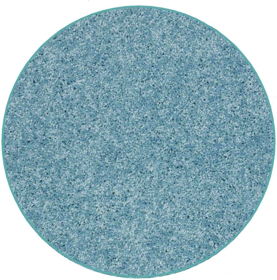 KOECKRITZ Soft and Colorful Kids Classroom Area Rugs (Passes Flammability Pill Test) Many Sizes and Bright Colors to Select from (4' Round, Surf)