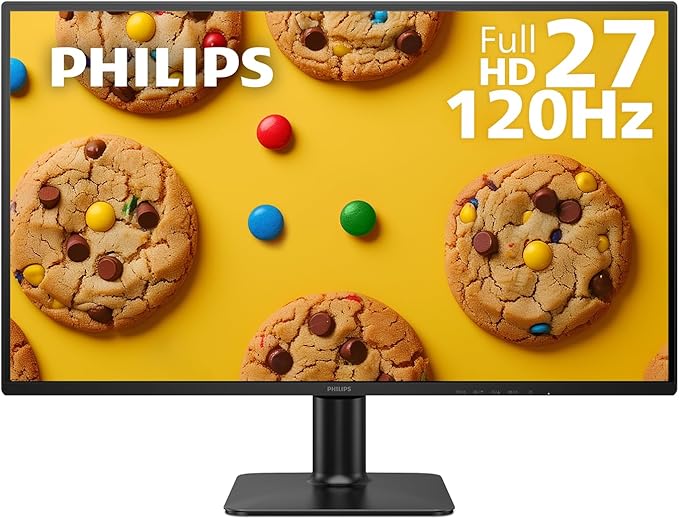 Philips 27E2N2100 27 inch IPS FHD (1920 x 1080) 120Hz Gaming Office Monitor, VESA, HDMI x1, VGA Port x1, Eye Care, 4 Year Advance Replacement Warranty