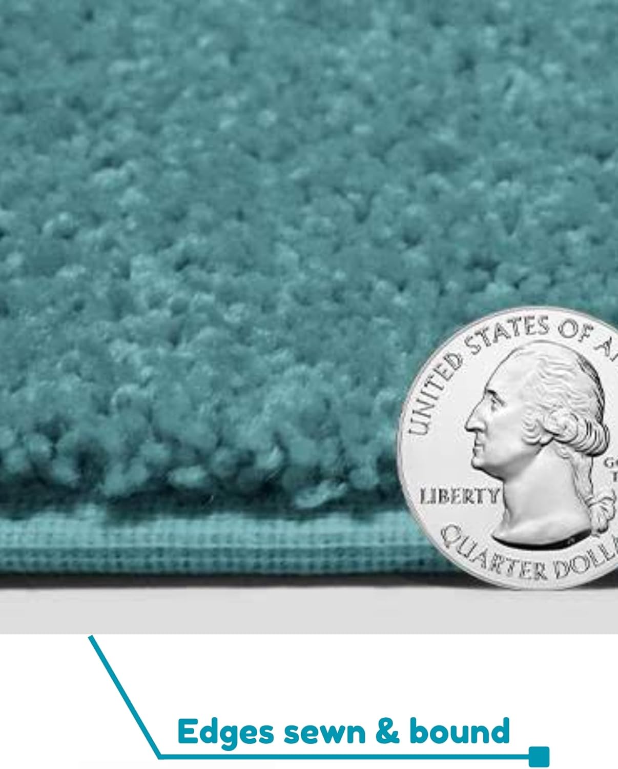 KOECKRITZ Soft and Colorful Kids Classroom Area Rugs (Passes Flammability Pill Test) Many Sizes and Bright Colors to Select from (5' x 5', Surf)