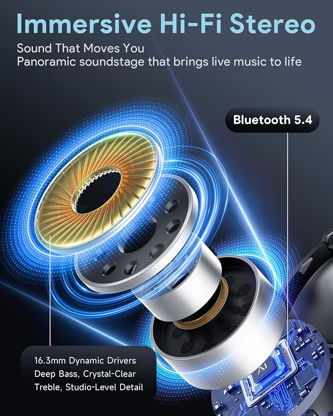 Ai Translation Earbuds Real-Time – Ear Buds Translators Any Language, Audifonos Traductores Inglés Español, Instant Translating Earbud Devices for Live Global Conversations, Crystal Black