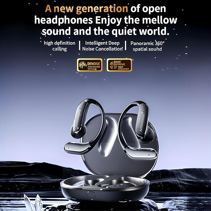 4-in-1 Latest AI Bluetooth translation Earbuds,Real-time Translator‌ of 164 world languages/no subscription required; Powerful bass+Composite frequency response,Superior sound quality meets innovation