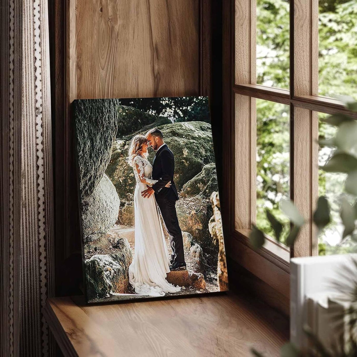 Personalized Custom Canvas Prints: Photo On Canvas (Framed Canvas, 12x18) Transform Your Photos into Stunning Framed Wall Art Digitally Printed Photo To Canvas Ideal for Home Decor