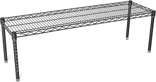 Omega Products Corporation 24" Deep x 60" Wide x 14" High Black Stationary Dunnage Rack