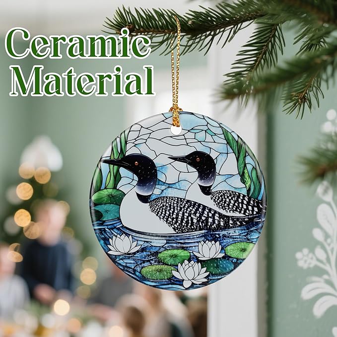 Loon Birds Ornament – Christmas Ornament, Christmas Tree Decor, & Perfect Holiday Decor | Bird Lover Gift, Gifts for Women and Friend