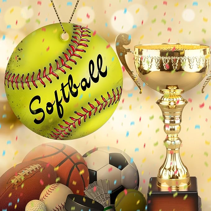Sports Kids Softball Player Gift - Christmas Ornament