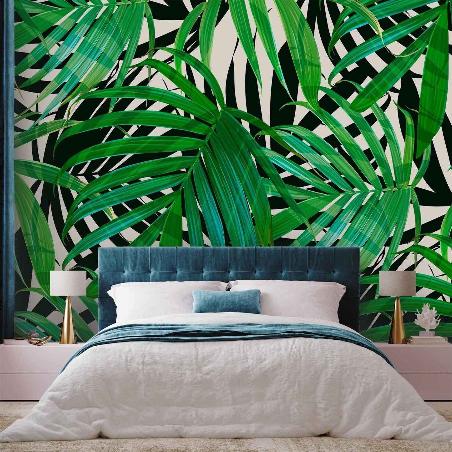 artgeist Wall Mural Tropical 138"x101" XXL Peel and Stick Self-Adhesive Wallpaper Removable Large Sticker Foil Wall Decor Print Picture Image Design b-B-0280-a-a