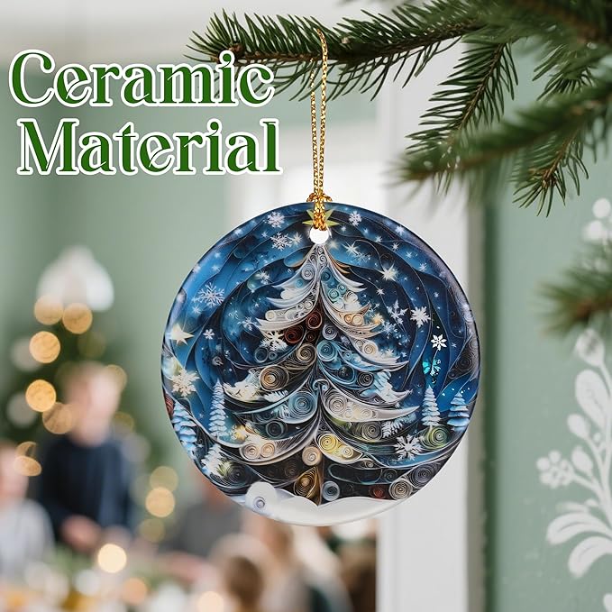 Christmas Tree Ornament, Christmas Tree Decor, & Perfect Holiday Decor | Gift Exchange, Gift Idea, Gifts for Family and Friends