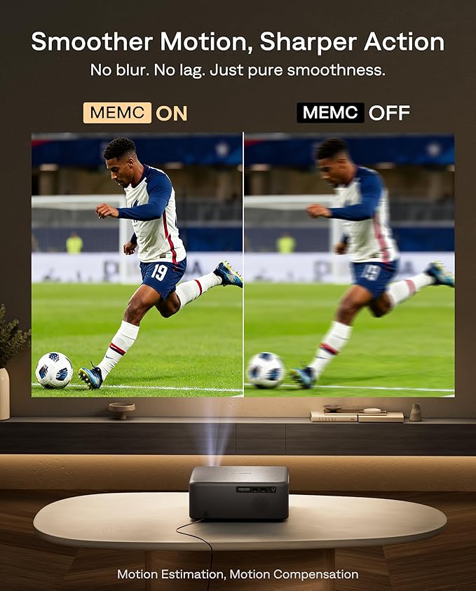 Aurzen EAZZE D1 MAX Upgraded Google TV Smart Projector 4K Supported, 1000 ANSI Lumens, MEMC Tech, Fully Automatics, 20W Dolby Audio, Home Theater Movie Projector with WiFi and Bluetooth, Black