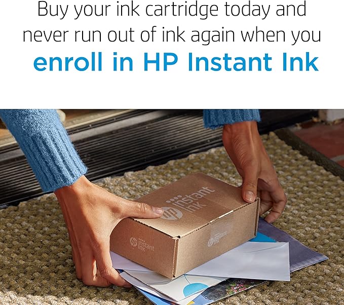 HP 67 Black Ink Cartridge | Works with DeskJet 1255, 2700, 4100 and Envy 6000, 6400 Series, Eligible for Instant Ink, 3YM56AN | Packaging May Vary