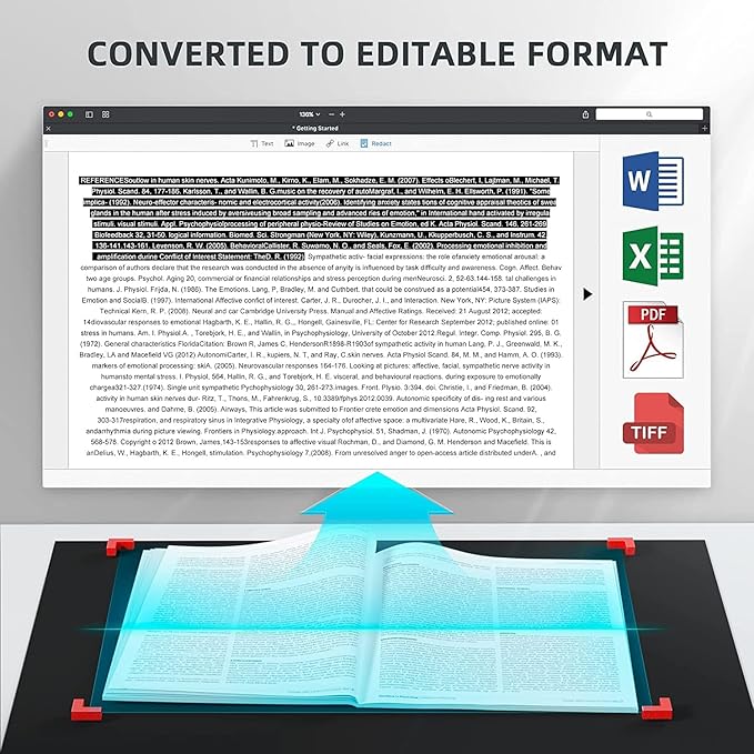 JOYUSING V508 VGA/HDMI/USB 8MP Three Mode Document Camera for Teacher, Auto Focus, LED Light for Real-time Projection, Video Recording, Distance Learning, Works with and Without a Compute
