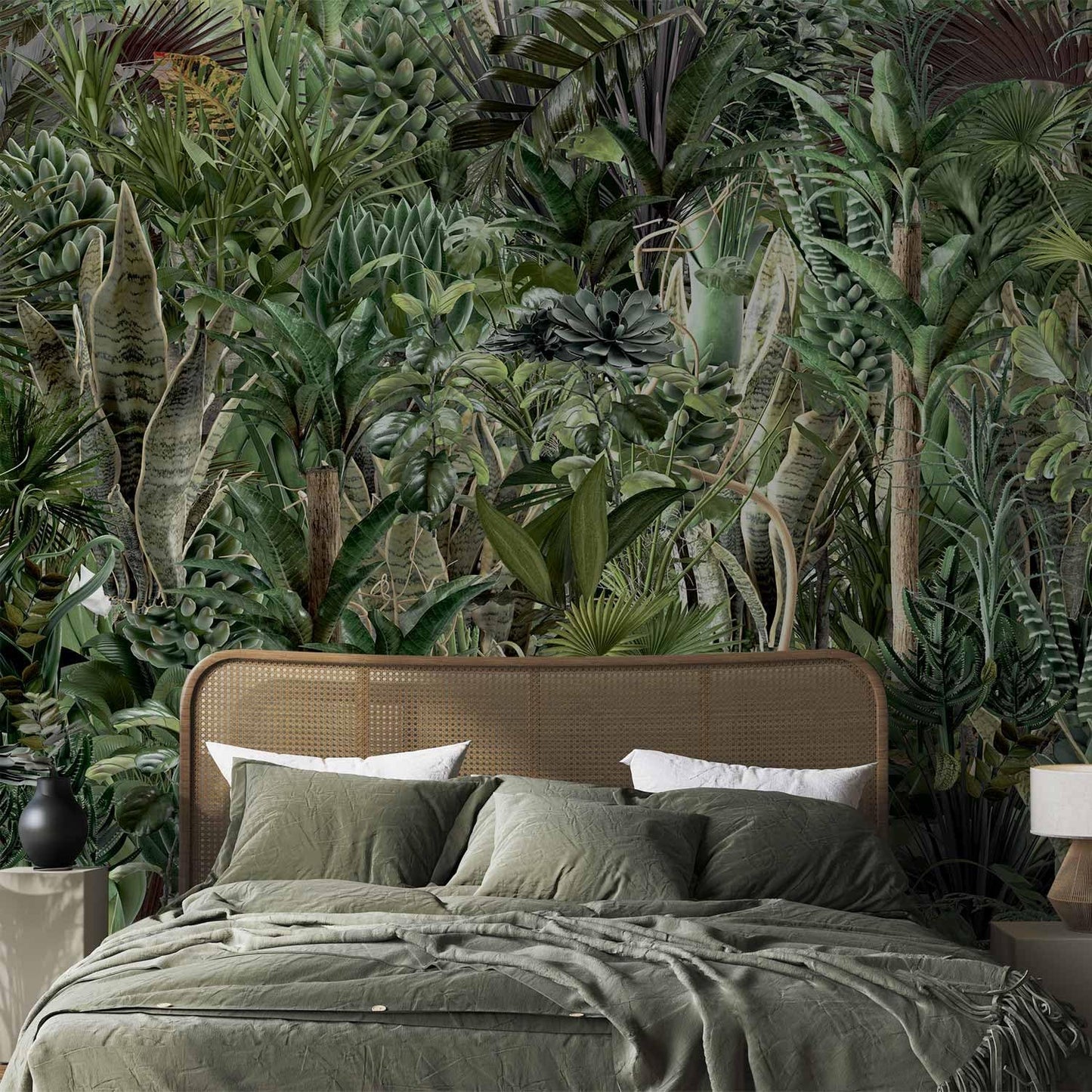 artgeist Premium Wall Mural Leaves 138x101 in - XXL Non-Woven Wallpaper Fleece Wall Decor Photo Print Picture Image Design Plants Abstract Nature Botanical b-C-0858-a-a