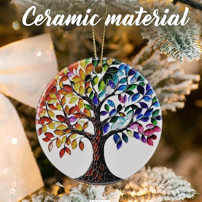 Tree of Life Ornament, Christmas Ornaments: Christmas Tree Decorations, Holiday Decor, Stocking Stuffers, Gift Ideas, Xmas Gift, Housewarming Gifts & Gifts for Friends and Family