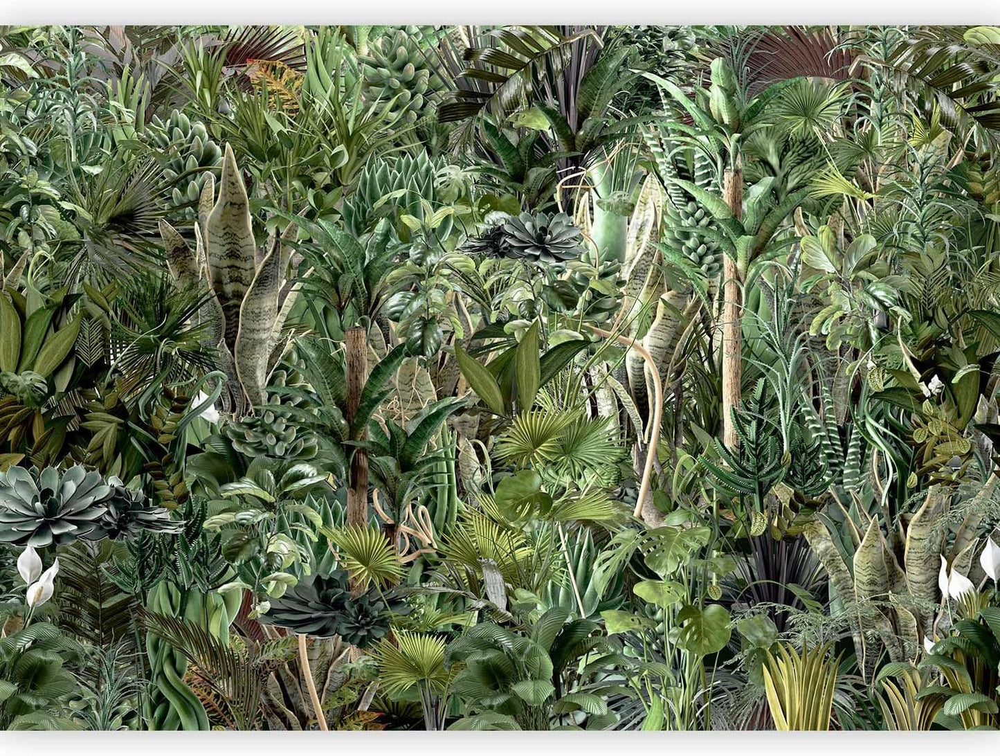 artgeist Premium Wall Mural Leaves 138x101 in - XXL Non-Woven Wallpaper Fleece Wall Decor Photo Print Picture Image Design Plants Abstract Nature Botanical b-C-0858-a-a