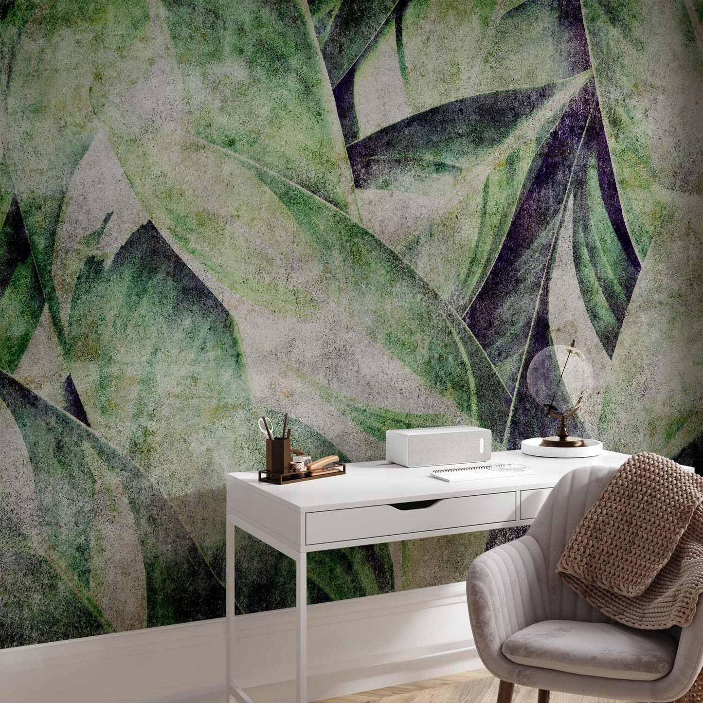 artgeist Wall Mural Tropical Leaves 157"x110"XXL Non-Woven Wallpaper Fleece Wall Decor Photo Print Picture Image Design Jungle Nature Botanical b-C-0844-a-a