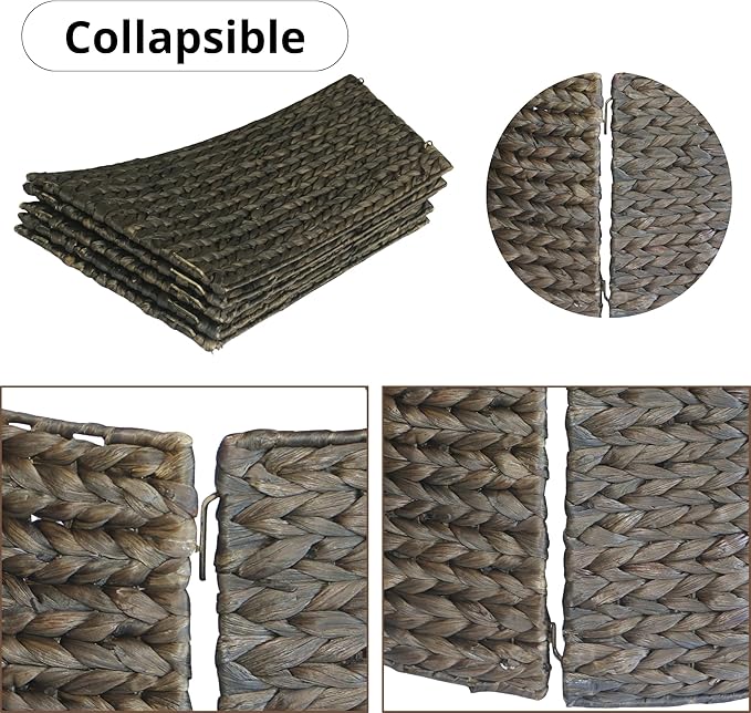 42" Wicker Christmas Tree Collar for Artificial Trees, Rustic 9ft Tree Basket Skirt, Farmhouse Base Cover for Pencil, Slim Christmas Tree Collars, Handwoven from Seagrass