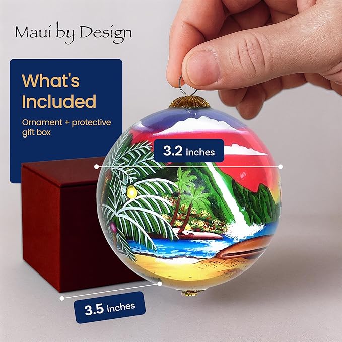 Collectible Maui Santa Christmas Ornament MK/M