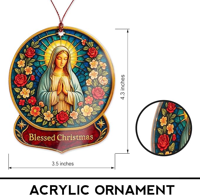 Nativity Ornaments - Regilious Christian Gifts for Women | Men - Christian Christmas Ornaments - Easter Decor - Christmas Decor - White Elephant Gifts - Xmas Tree Decoration