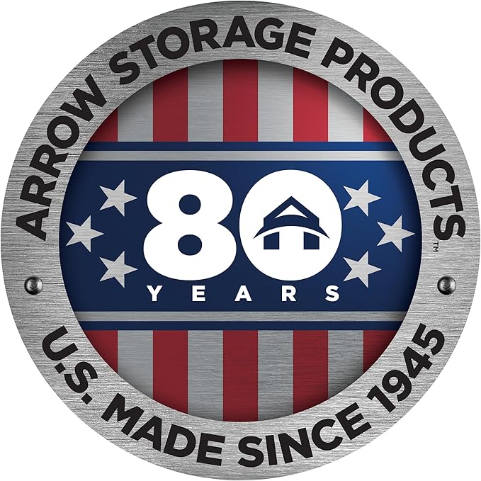 Arrow Shed Elite 14' x 16' Tall Outdoor Steel Storage Shed with High Gable and Lockable Doors Storage Building, Blue Grey
