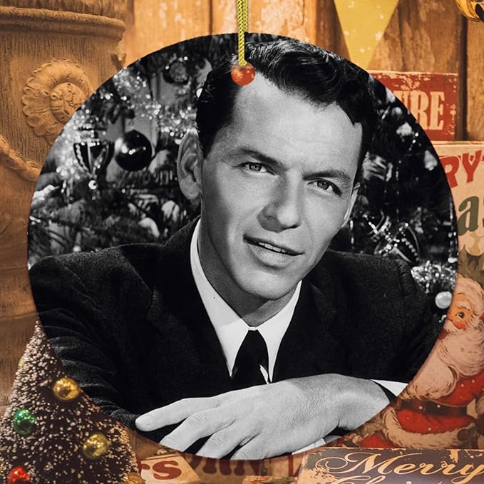 Classic Crooner's Monochrome Holiday Tribute