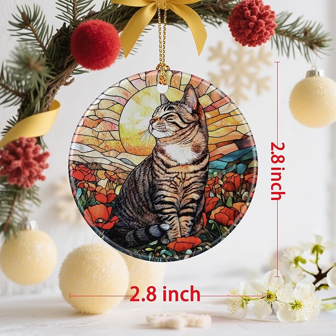 Exquisite Cat Christmas Ornaments: Christmas Tree Decorations & Holiday Ornaments – Holiday Presents, Gift Ideas for Friends, Coworker, Family, Cat Lover, and Pet Owner