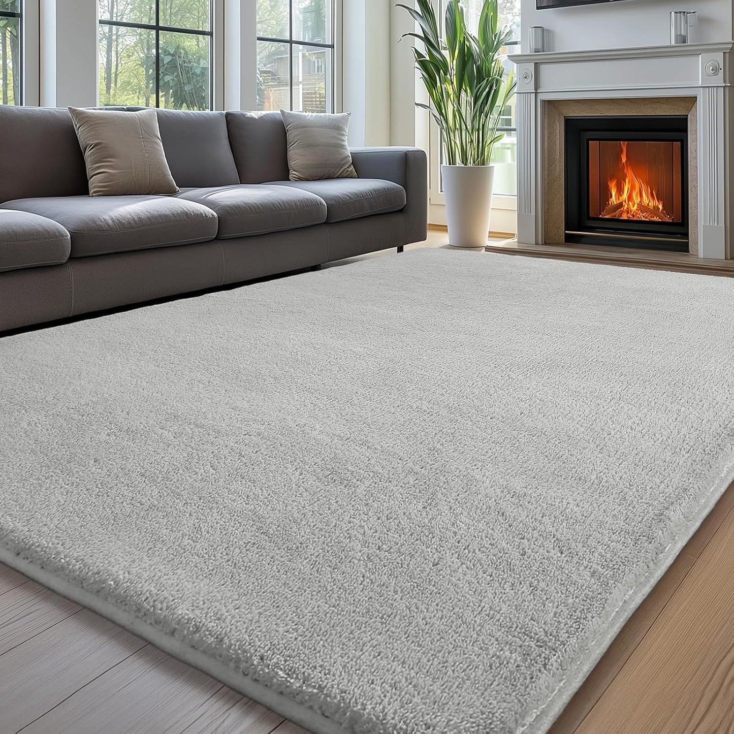 Sour Lemon 5x7 Area Rugs for Living Room, Soft Large Area Rug Fluffy Rugs for Bedroom，Machine Washable Area Rug Non Slip Carpet Rug for Living Room Playroom Kids Room Home Decor