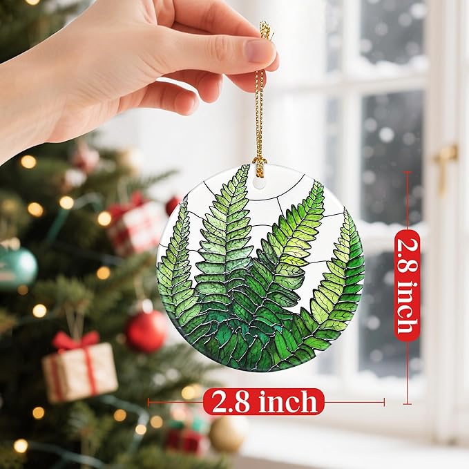 Fern Plant Christmas Ornaments: Christmas Tree Decorations, Holiday Decor for Plant Lovers, Stocking Stuffers, Gift Ideas, Xmas Gift & Plant Lover Gifts, Plant Mom Gifts