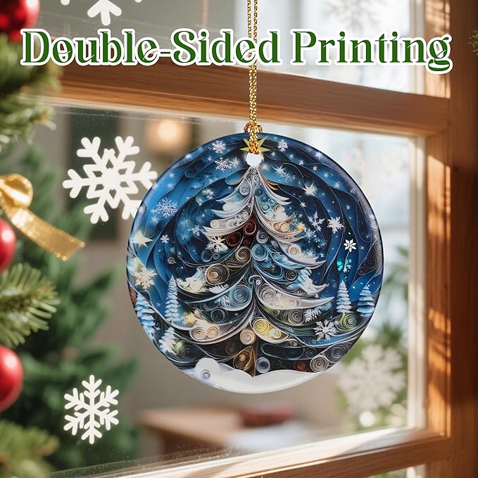 Christmas Tree Ornament, Christmas Tree Decor, & Perfect Holiday Decor | Gift Exchange, Gift Idea, Gifts for Family and Friends