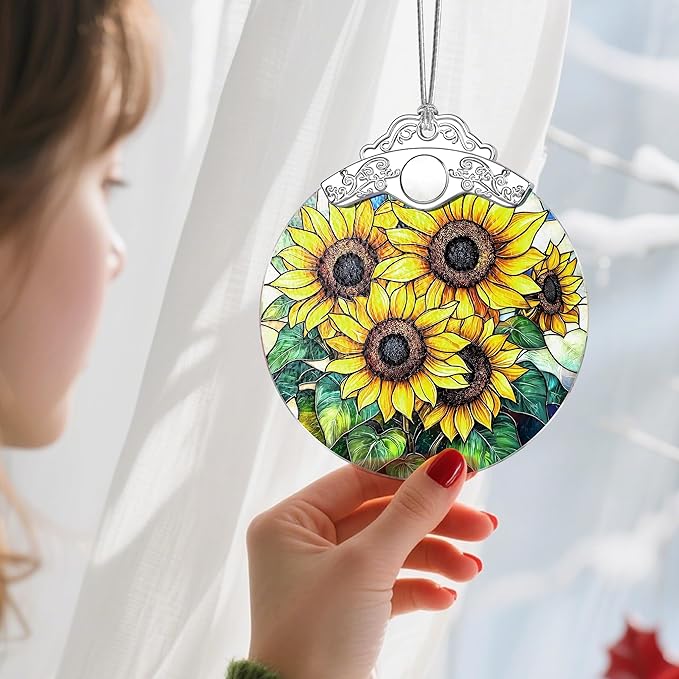 Stained Glass Ornament, Christmas Ornaments for Tree, Hanging Ornaments for Home Decor & Christmas Tree Decorations – Exquisite Holiday Ornament, Gifts & Holiday Present