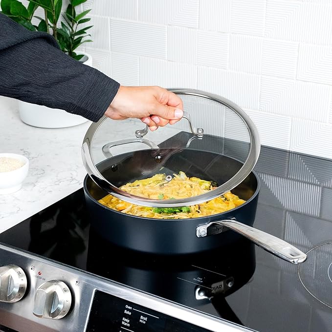 Alva Maestro 6-Piece Ceramic Cookware Set – Nonstick & No PTFE, PFOA, PFAS for Safe, Healthy Cooking – Oven & Induction Safe for Fast Even Heat, Effortless Cleanup, Durable Designed to Last