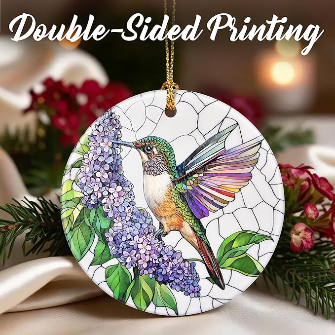 Hummingbird Christmas Ornaments: Christmas Tree Ornaments, Holiday Decor for Hummingbird Lovers, Stocking Stuffers, Gift Ideas, Xmas Gifts & Gifts for Women, Mom, and Grandma