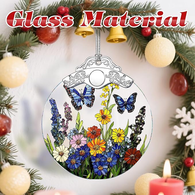 Butterfly Ornament, Stained Glass Christmas Decorations, Christmas Ornaments for Tree, Holiday Ornament, Butterfly Gifts, Holiday Party Gifts, Gift Ideas & Xmas Gift