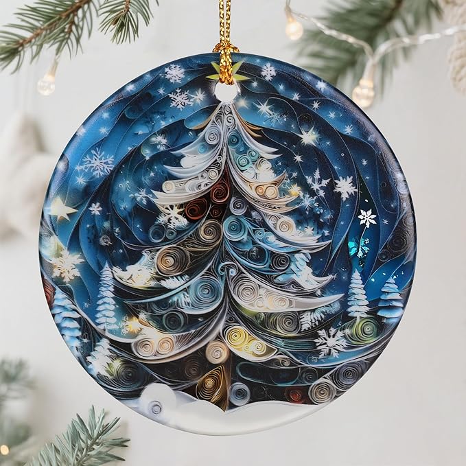 Christmas Tree Ornament, Christmas Tree Decor, & Perfect Holiday Decor | Gift Exchange, Gift Idea, Gifts for Family and Friends