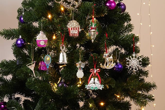 2025 Christmas Popcorn Ornaments,Food Popcorn Ornament Hanging Ornaments for Christmas Tree Decor,Keepsake Gifts for Sisters Mom Grandma Women