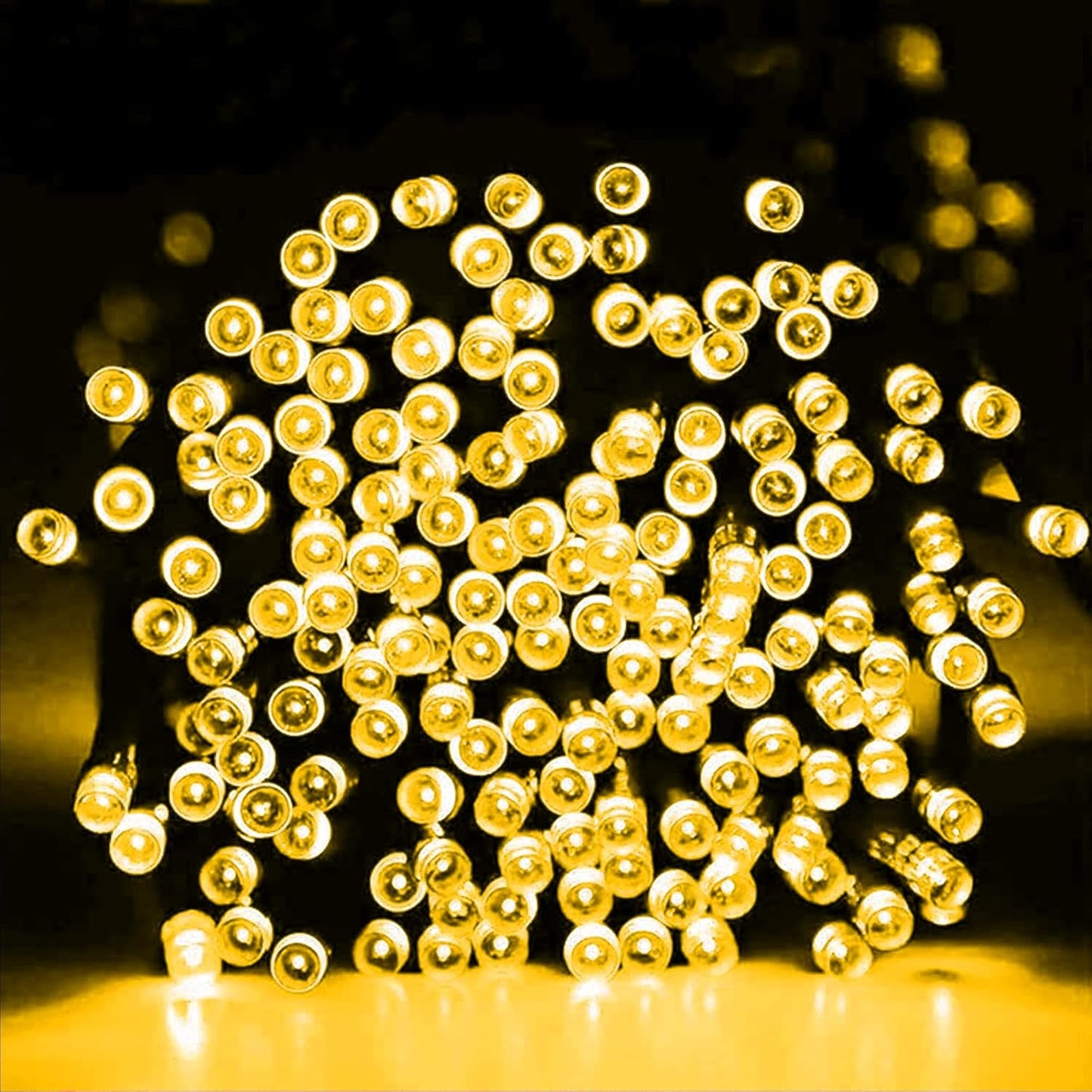 Dazzle Bright Christmas String Lights, 66FT 200 LED Connectable Green Wire 8 Modes String Lights, Waterproof Christmas Lights for Indoor Outdoor Patio Party Wedding Decorations, Warm White
