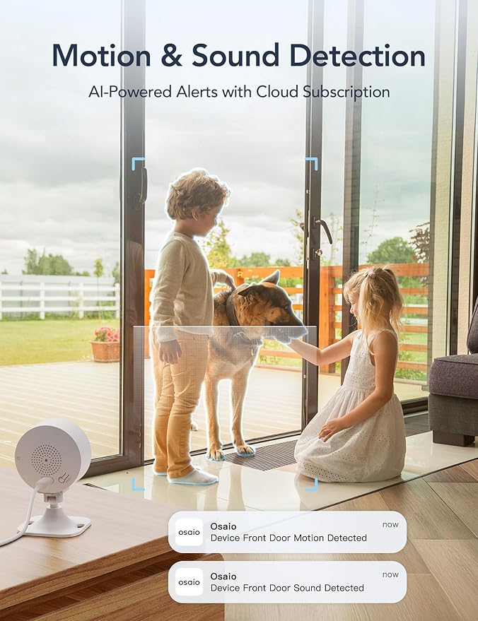 GNCC Cameras for Home Security,Indoor Security Cam,Cat Camera with Phone App,1080P Motion Detection,2-Way Audio,Night Vision,Cloud & SD Card Storage, Works Alexa,Easy Install,Only 2.4G WiFi (4-Pack)