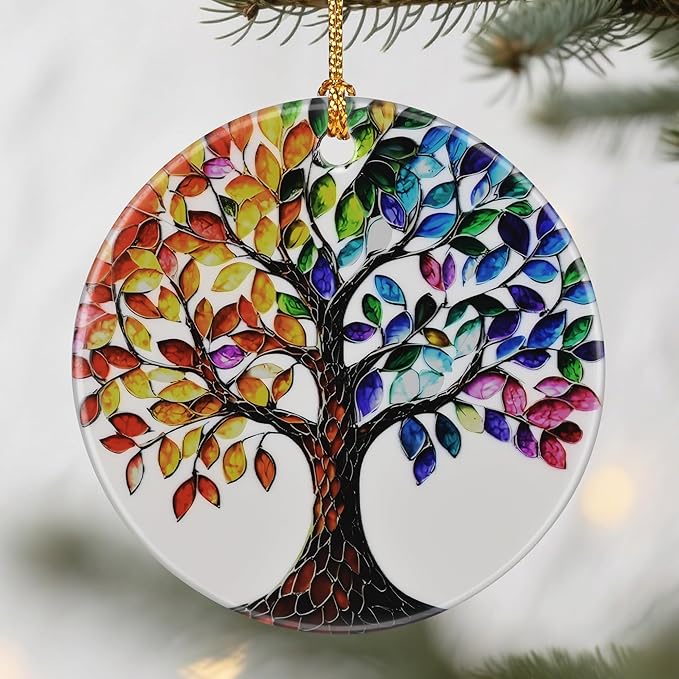 Tree of Life Ornament, Christmas Ornaments: Christmas Tree Decorations, Holiday Decor, Stocking Stuffers, Gift Ideas, Xmas Gift, Housewarming Gifts & Gifts for Friends and Family