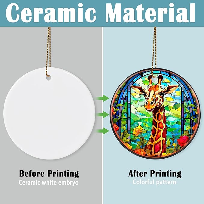 Touber Giraffe Ornament - Christmas Keepsake for Giraffe Lovers, Holiday Decoration for Christmas Tree