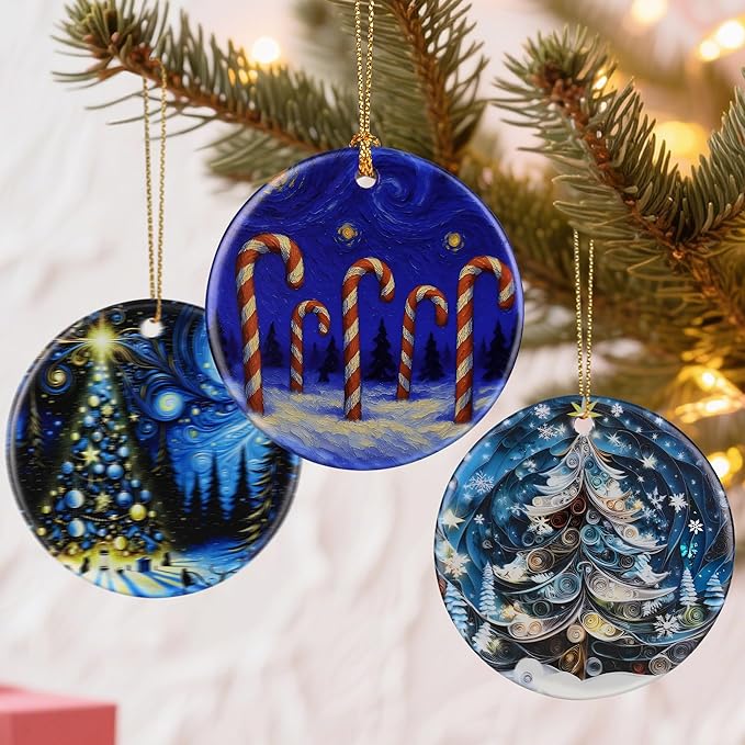 Starry Night Ornament – Christmas Ornament, Christmas Decoration, & Perfect Holiday Decor | Gift Exchange, Gift Idea