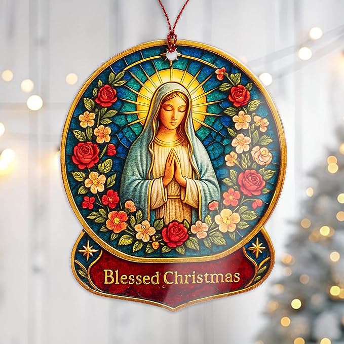 Nativity Ornaments - Regilious Christian Gifts for Women | Men - Christian Christmas Ornaments - Easter Decor - Christmas Decor - White Elephant Gifts - Xmas Tree Decoration