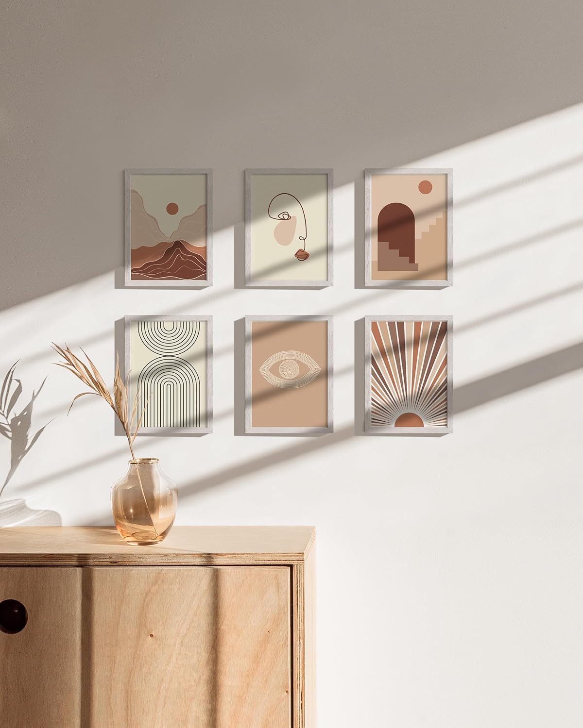 HAUS AND HUES Standalone White Oak Frames Set of 9-5x7
