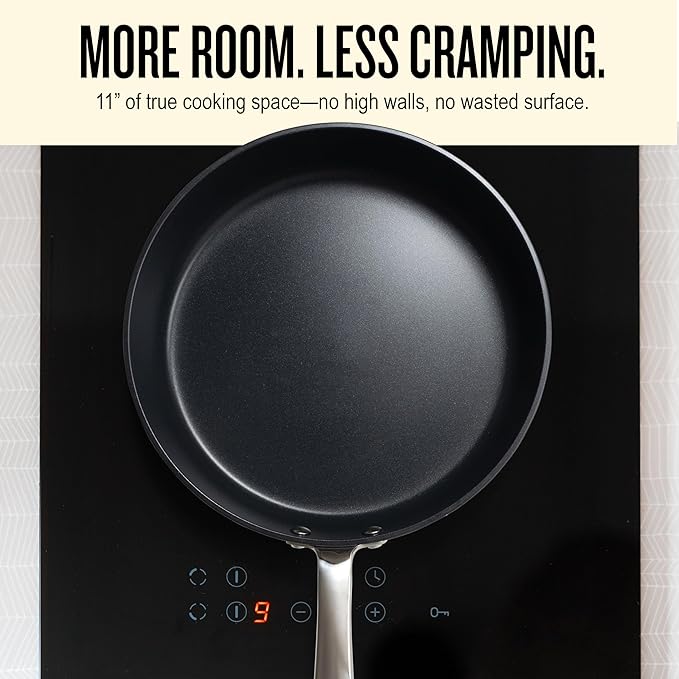 Alva Maestro 8” Non-Toxic Ceramic Nonstick Frying Pan – Oven & Induction Safe Skillet for Healthy Cooking – Sustainable, No PFAS/PTFE, Easy-to-Clean, Even Heat Distribution, Toxin-Free Cookware