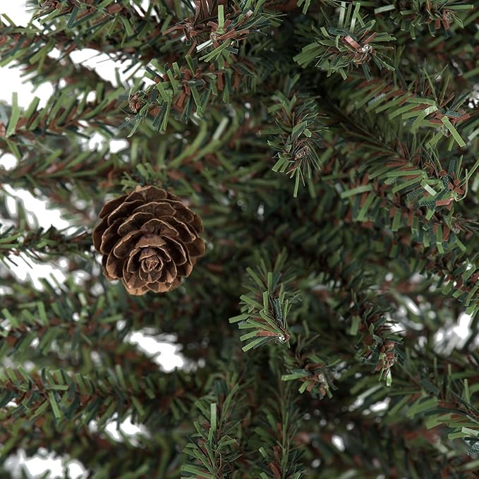 Vickerman 24" Caramel Pine Artificial Christmas Tree Unlit - Seasonal Indoor Home Decor with Decorative Wood Base - Realistic Looking Tree - Reliable and Durable